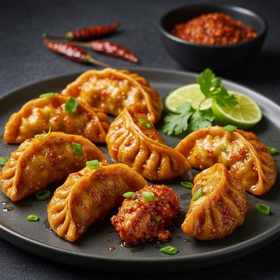 Chicken Steam Peri Peri Masala Momos